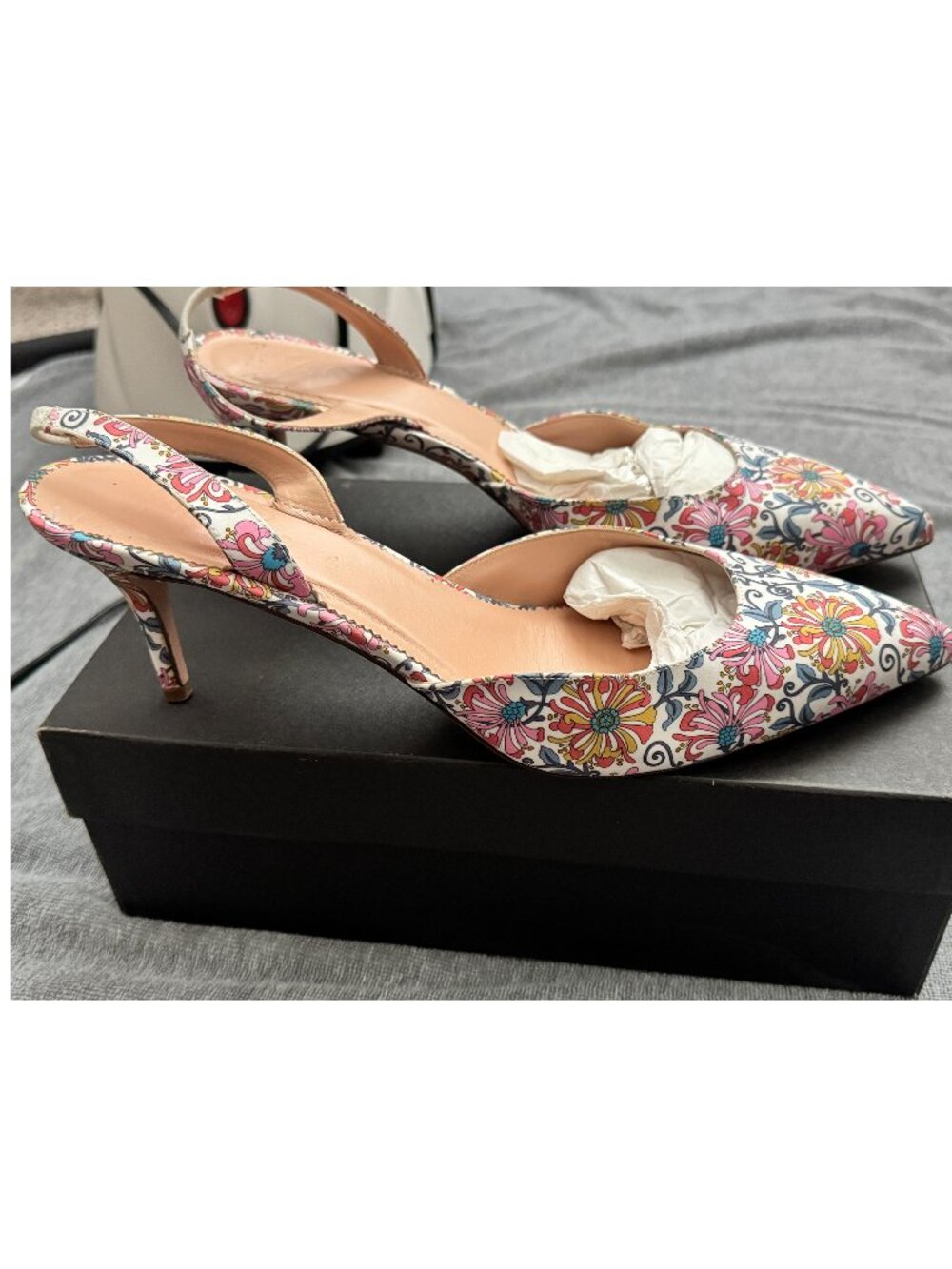 J. Crew Honeysuckle Pattern Italian Leather Shoes - Picture 2 of 2